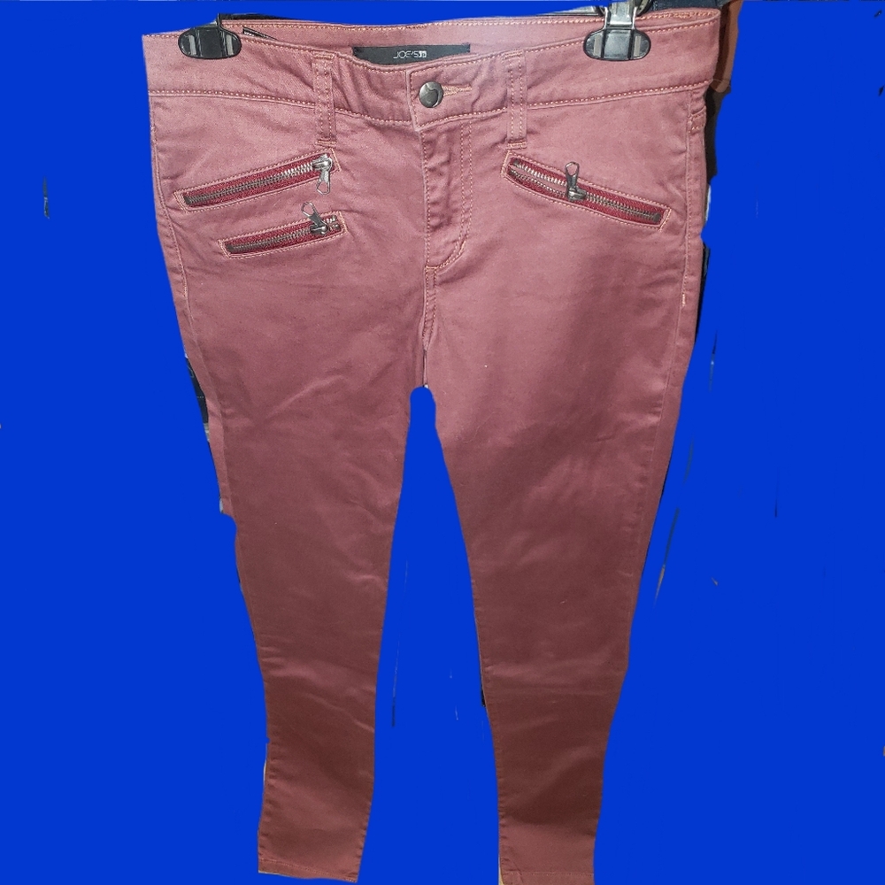 NEW JOES JEANS SZ 27 ROCKER SKINNY DARK PEACH